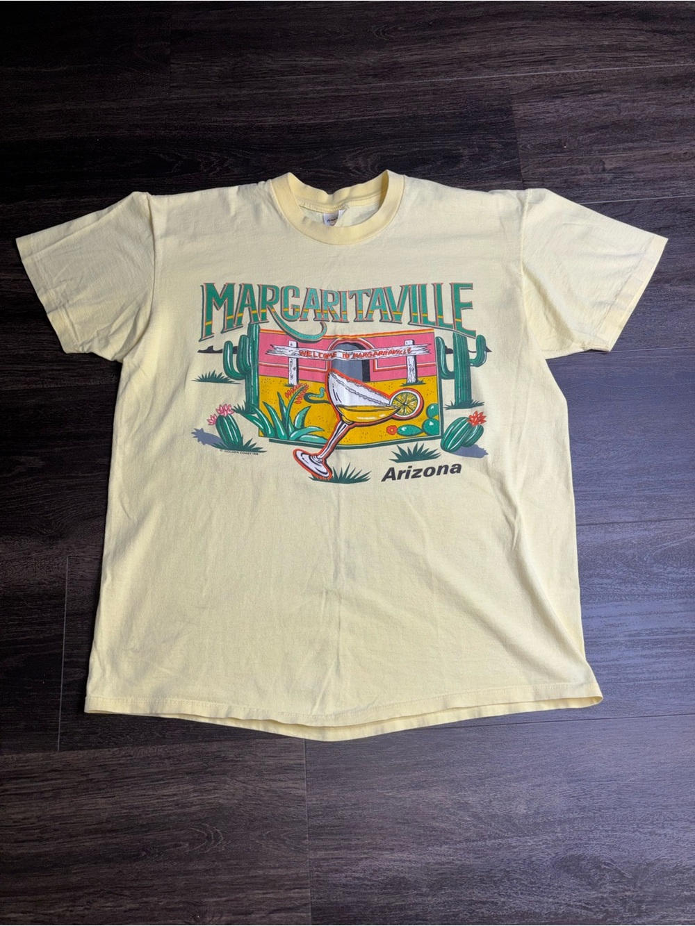 Vintage 1980s Margaritaville Arizona tee with graphic of a margarita glass